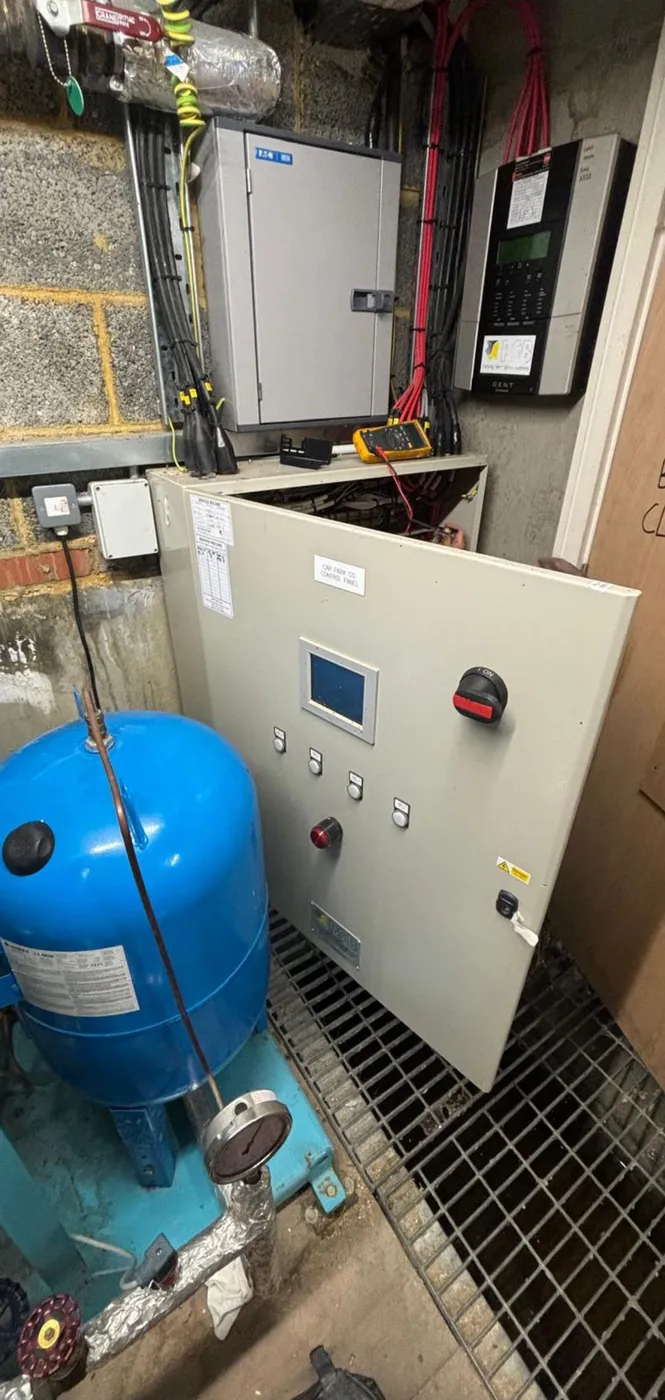 Smoke Ventilation Control Panel Replacement in an Apartment Car Park